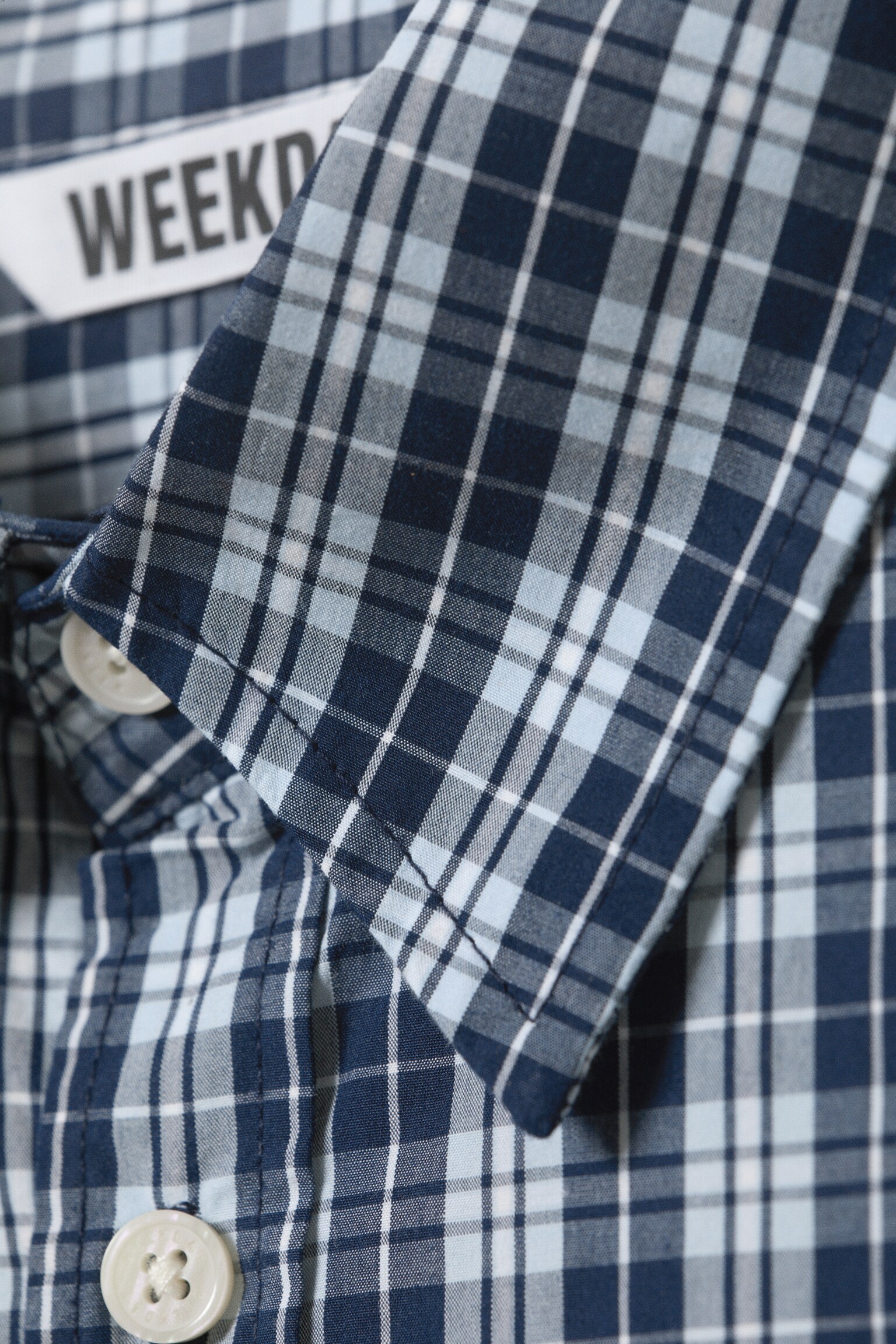 Oversized Checked Shirt - Checked Blue/Checked Beige/Checked White/Checked Dark Brown - 5