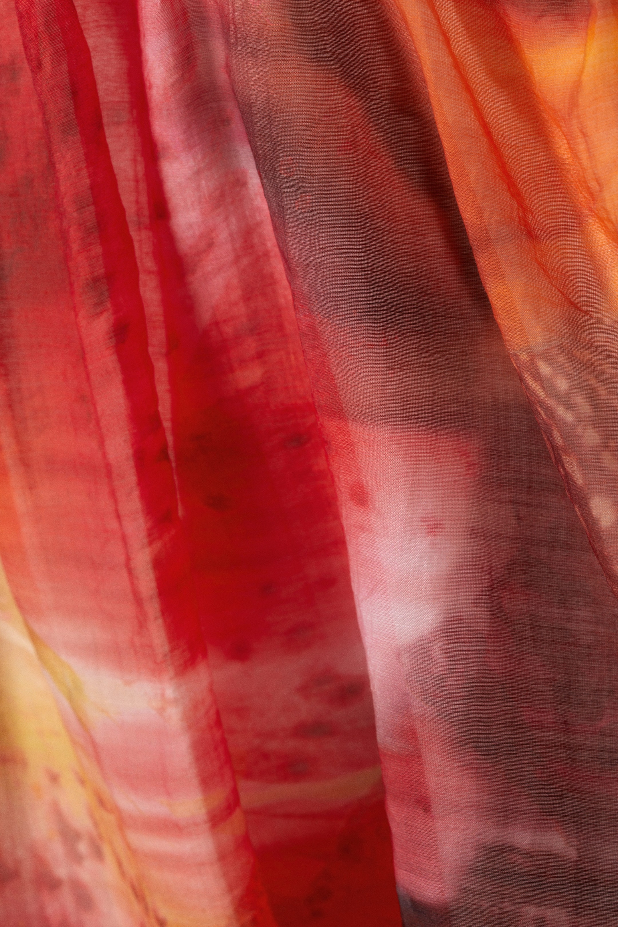 Red & Orange - Calypso Flower - Mouwloze mini-ballonjurk - 2