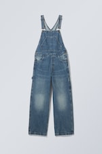 Blaue Ära - Astro-Latzhose mit lockerer Passform - 0
