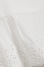 White - Low-Rise Cotton Poplin Mini Skirt - 4