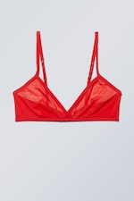 Rot - Triangel-Bustier Bonnie aus Mesh - 0