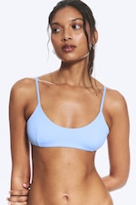 Bleu clair - Haut de bikini lanières - 0