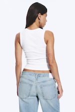 White - 2-pack Ribbed V-neck Tank Top - 3