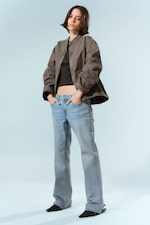 Dream Blue - Ljusblå - Tension Mid Waist Slim Bootcut Leg Jeans - 0