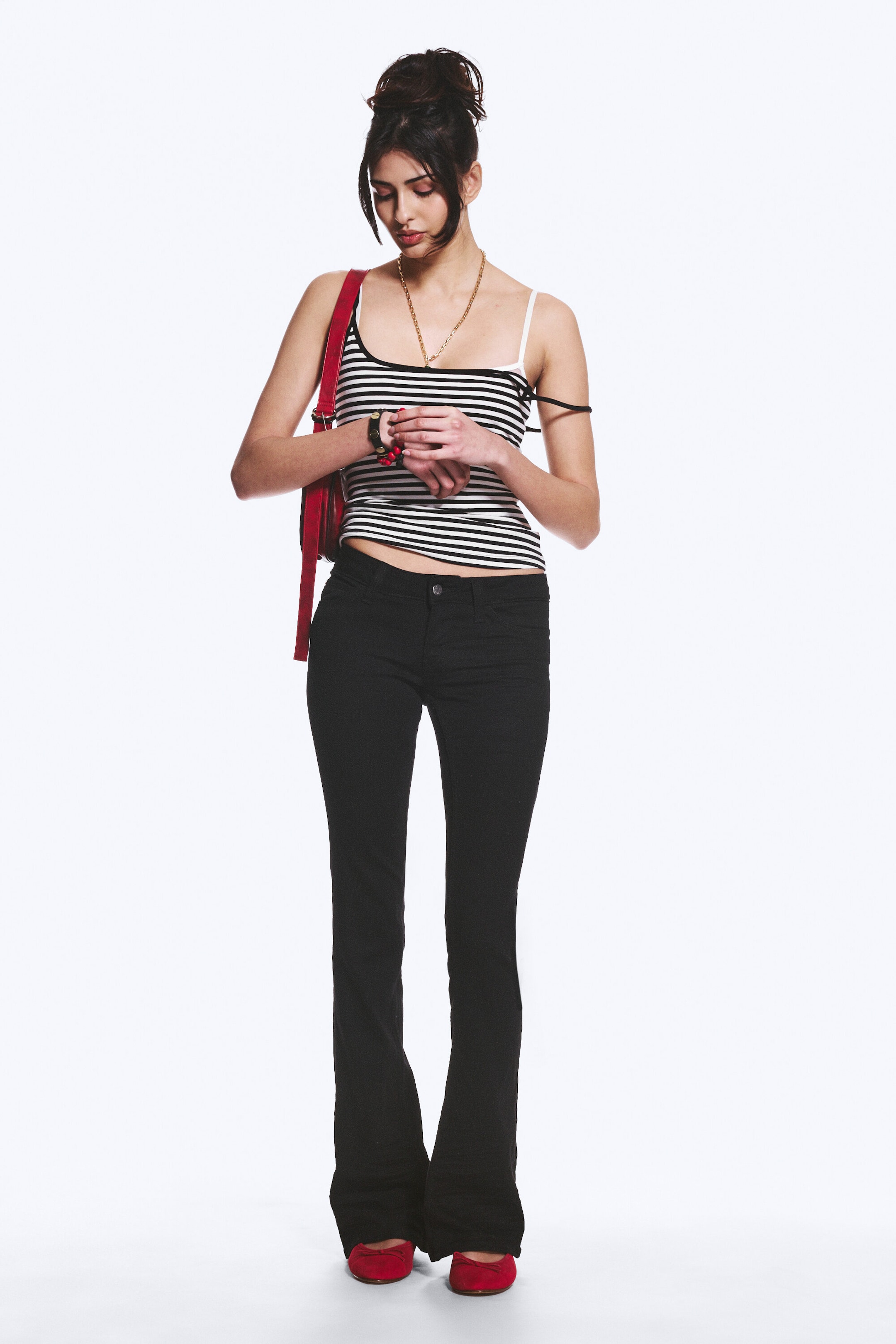 Black Top Rinse - Booty Bei Low Rise Skinny Bootcut Jeans - 1