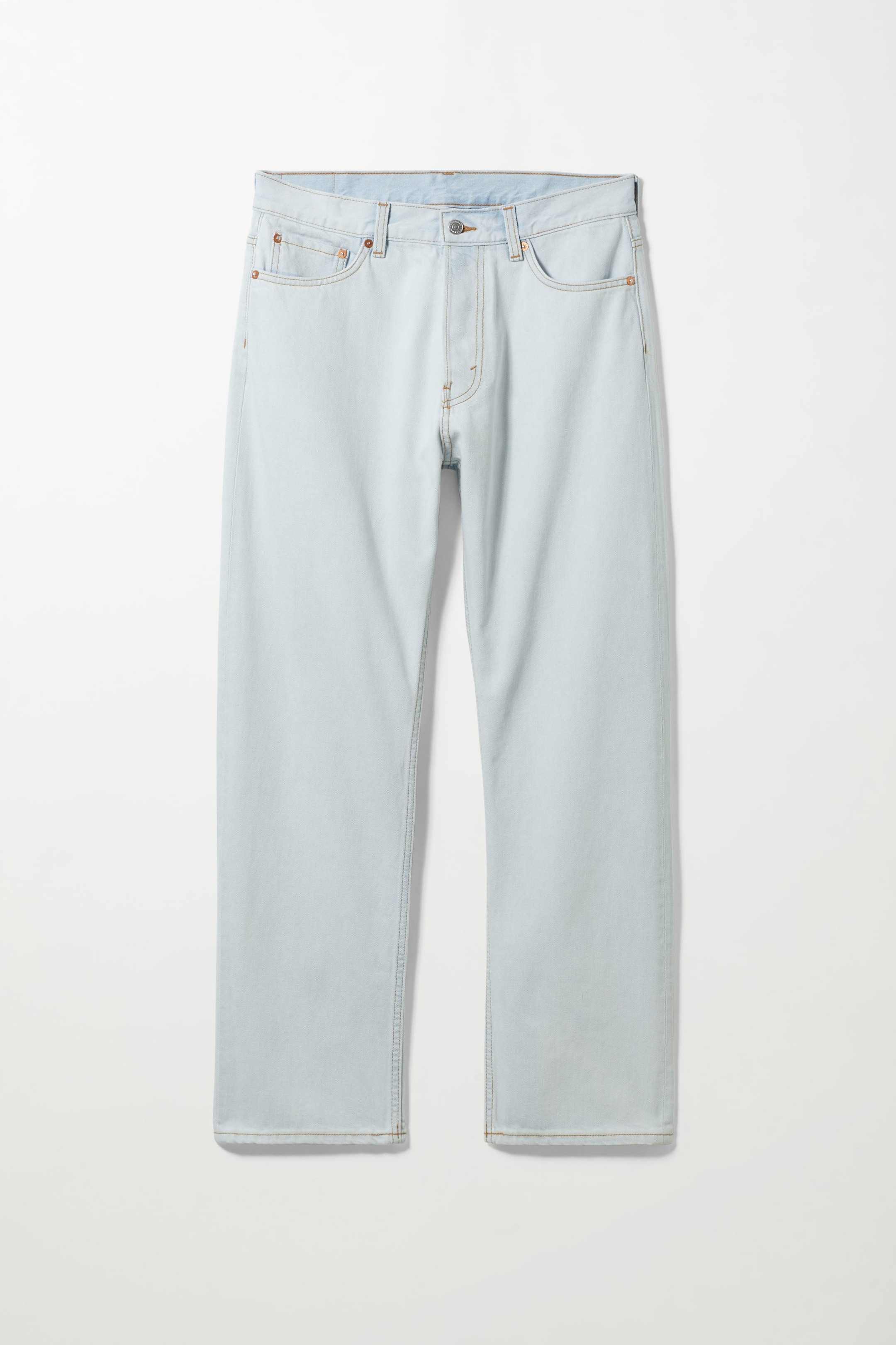 Super Bleach - Space Mid Waist Relaxed Straight Jeans - 0