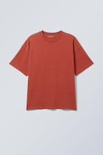 Washed Red - Loose Boxy T-shirt - 0