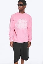 Pink - Logos - Lässiges Longsleeve mit Grafikdruck - 1