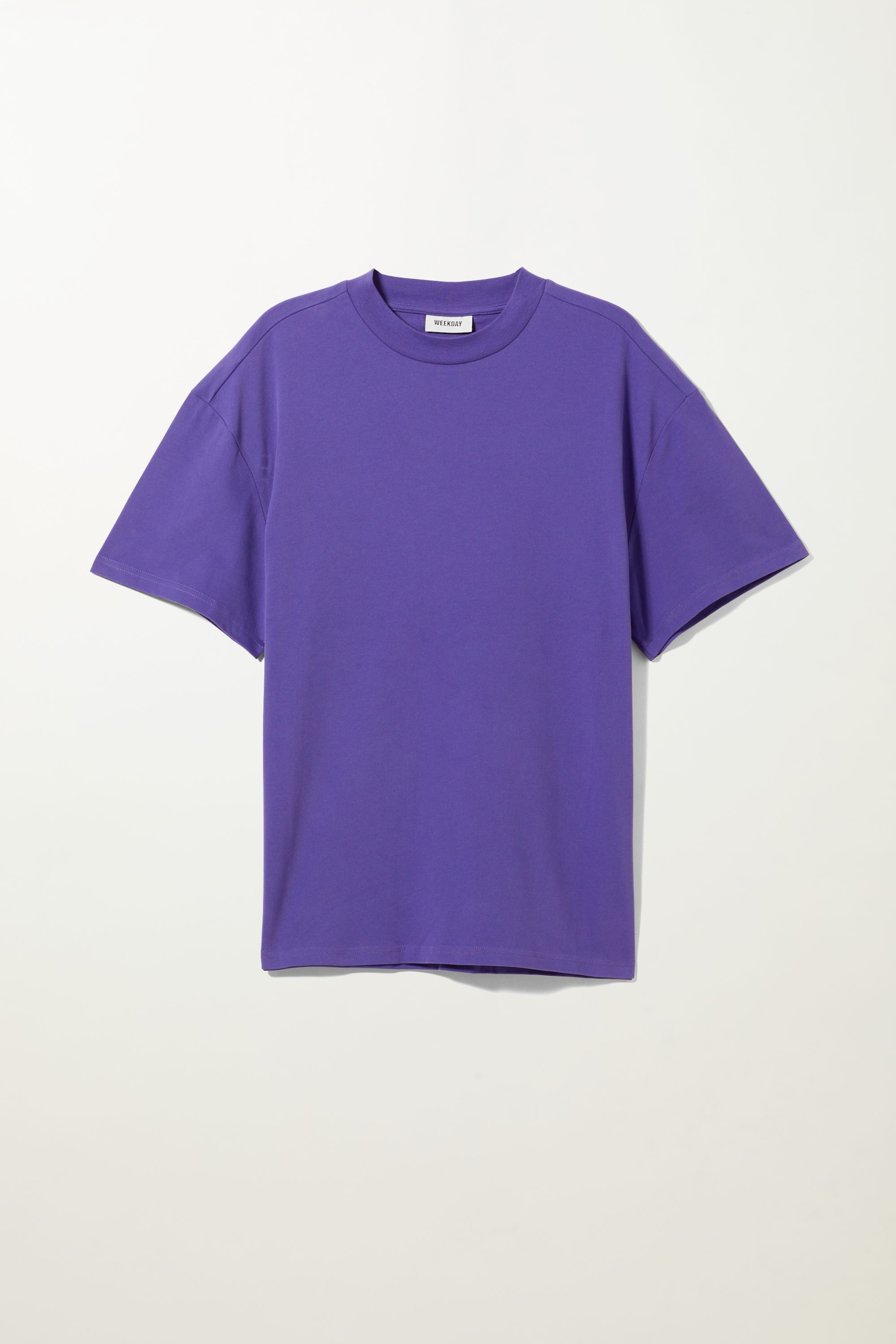 Purple - Great Oversized Kraftig T-shirt - 0