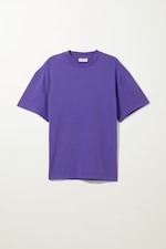 Purple - Great Oversized Kraftig T-shirt - 0