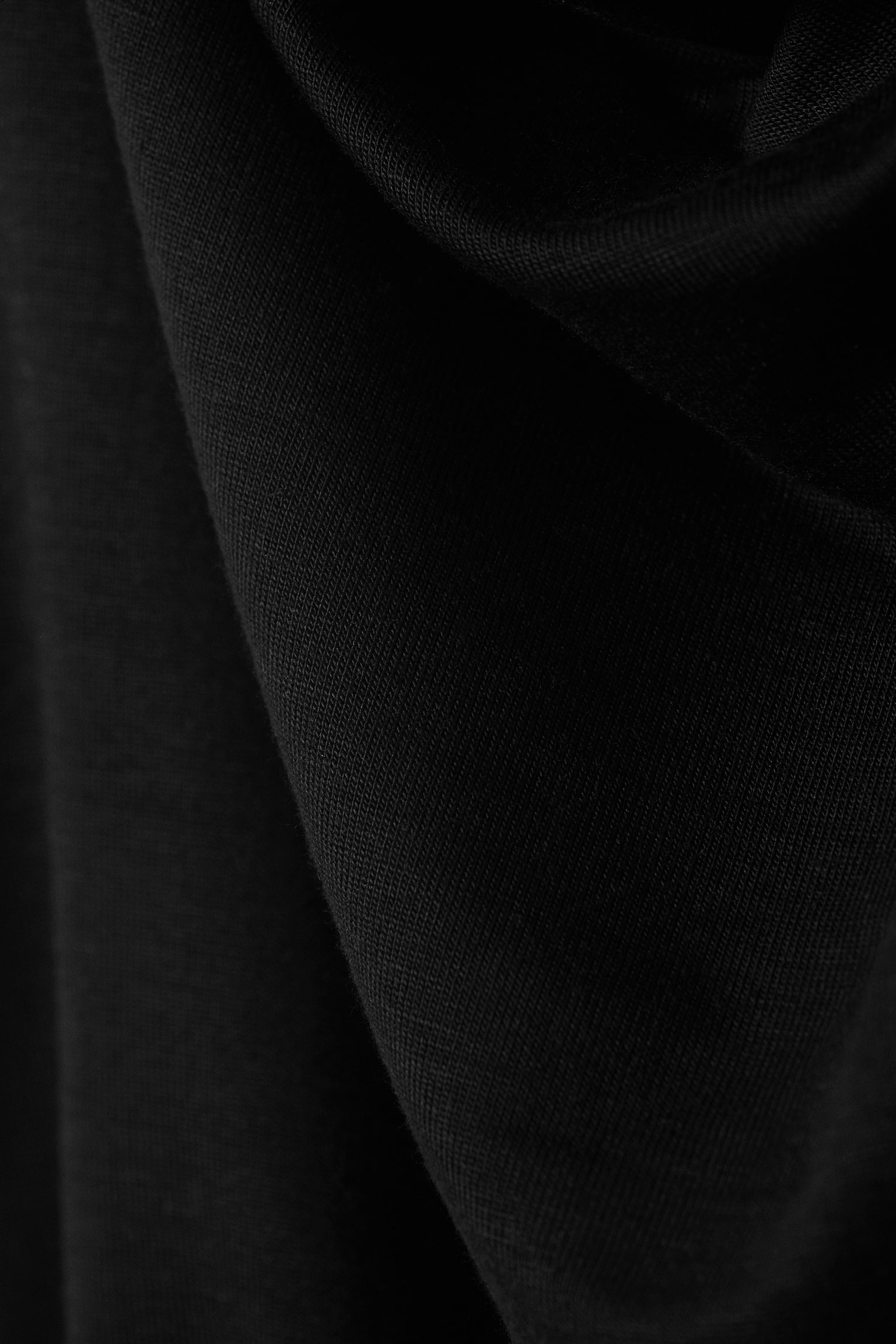 Drapowany top bez rękawów - Czarny/Jasnoniebieski - 4