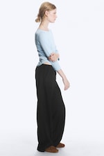 Black - Low Rise Suiting Trousers - 5