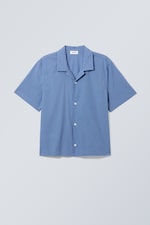 Mittelblau - Kurzarmhemd Charlie - 0