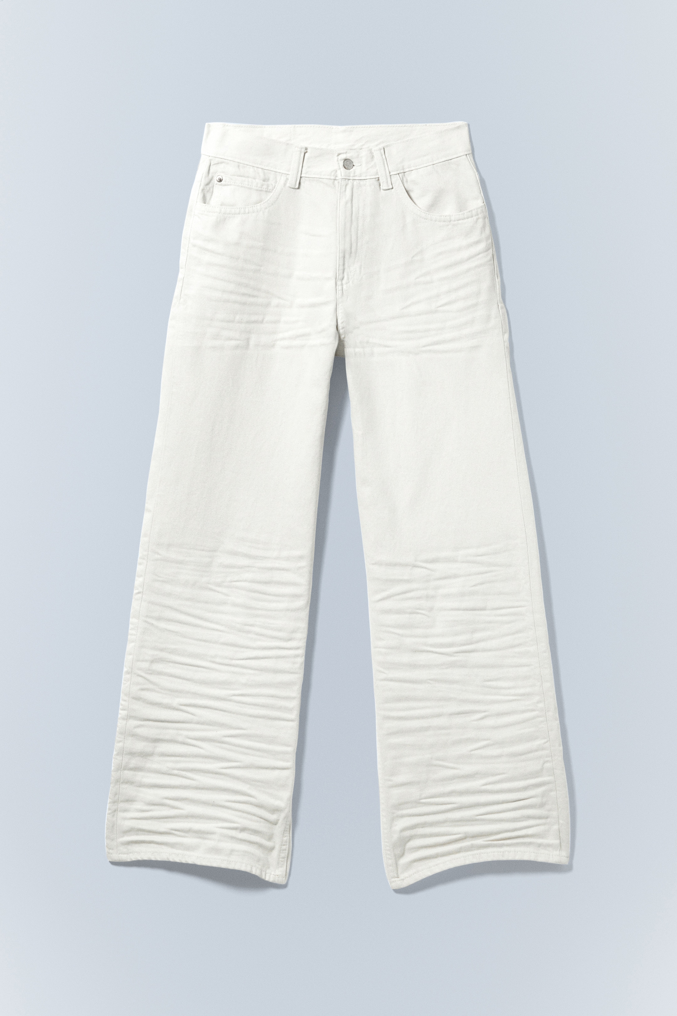 Visualizza immagine più grande: Jeans Looser a vita regular straight leg loose - Bianco con pieghe - Bianco - UOMO | H&M IT 5
