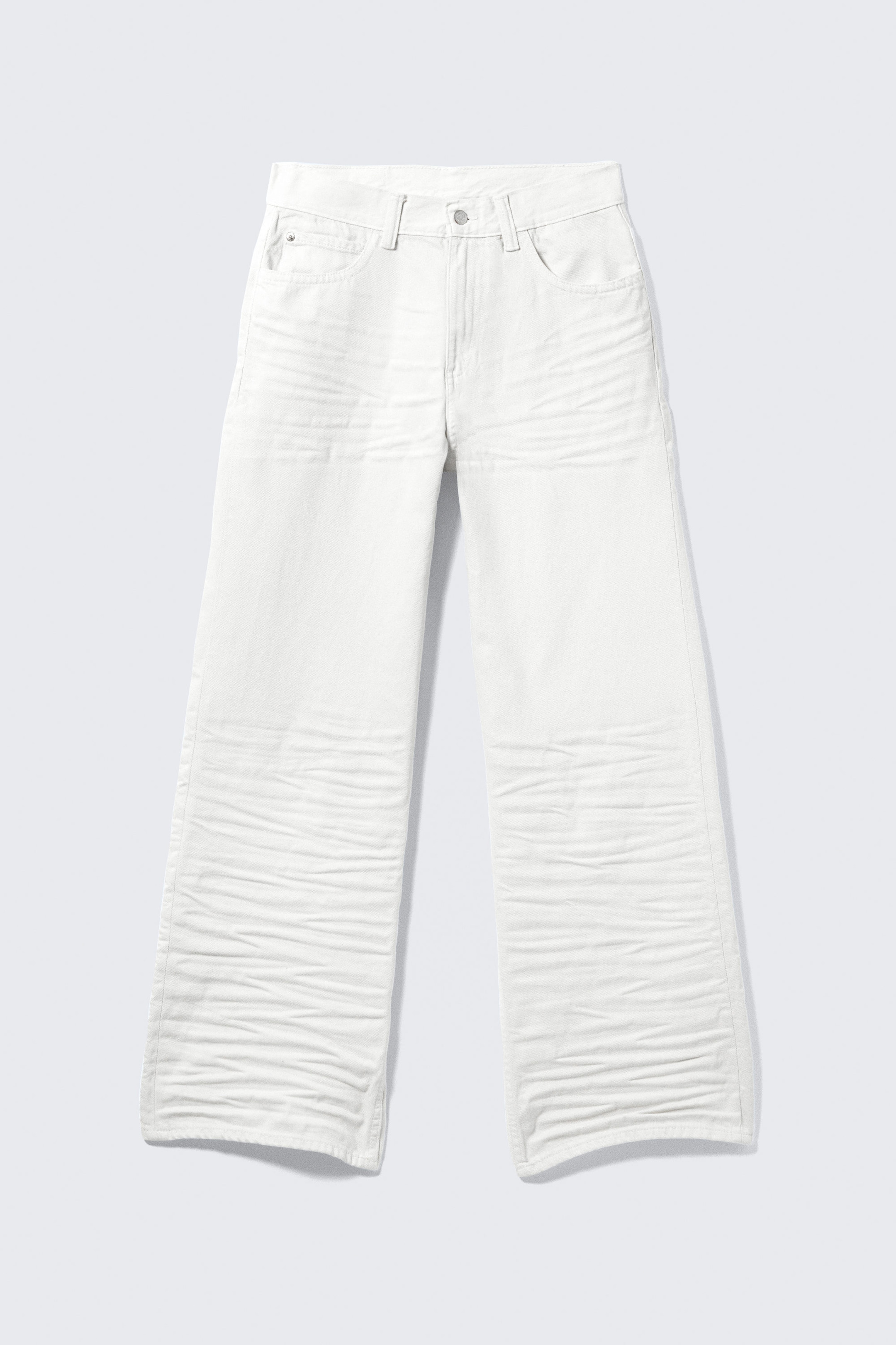 Creased White - Weiß - Looser – Weite Jeans mit normaler Taille - 6