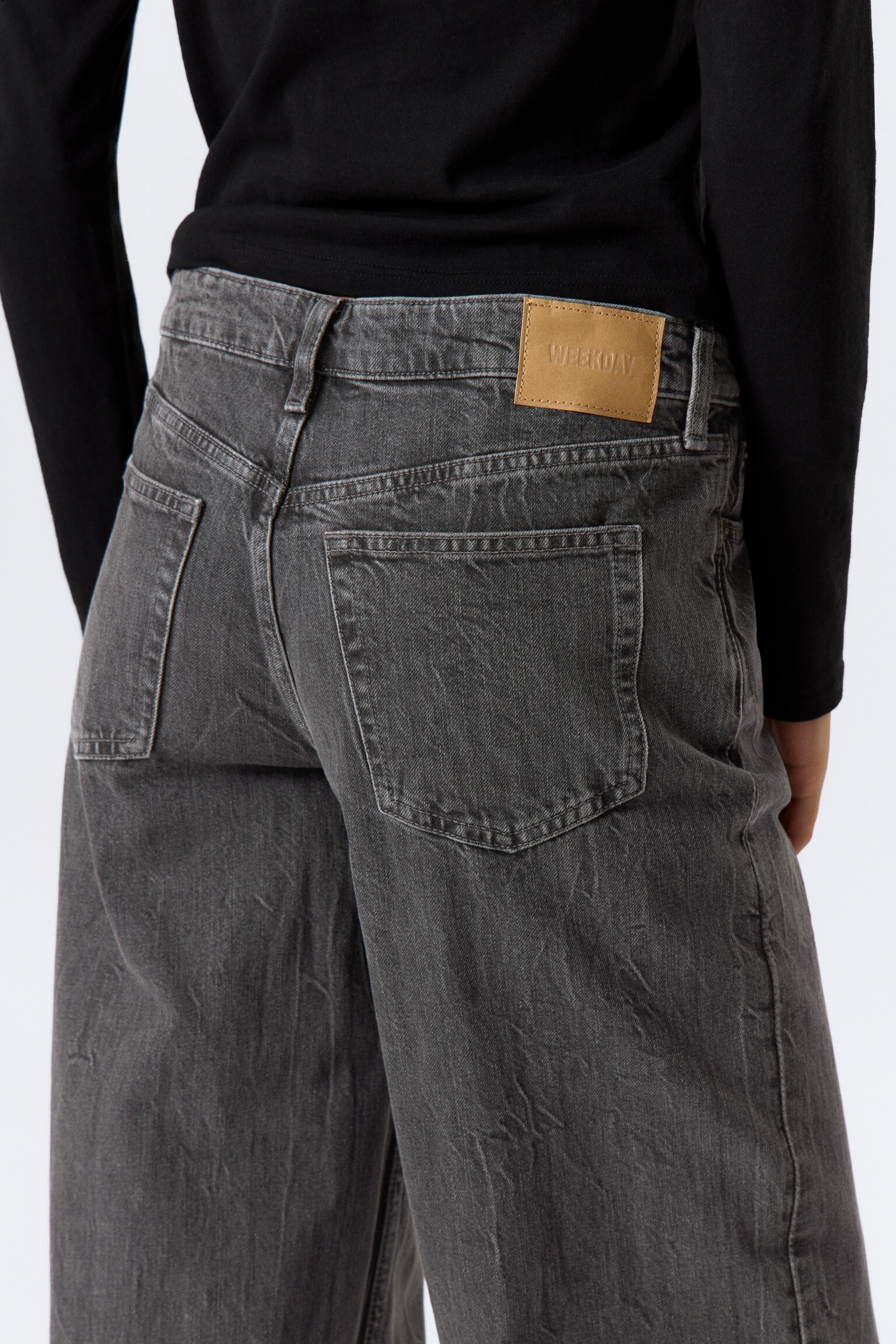 Ample Low Rise Loose Wide Leg Jeans - Risso Black - Black/Deep Sea Blue - Dark Blue/Baltic Blue - Dark Blue/Blue One - Medium Blue/Ink Black - Black/Gasoline Blue - Medium Blue/Snow Blue - Light Blue/Blue Stream - Medium Blue/Mine Grey - Dark Grey/Lake Blue - Dark Blue/Lip Blue - Light Blue/Mine Blue - Medium Blue/Ice Blue - Light Blue/Cyan Dust - Medium Blue - 3
