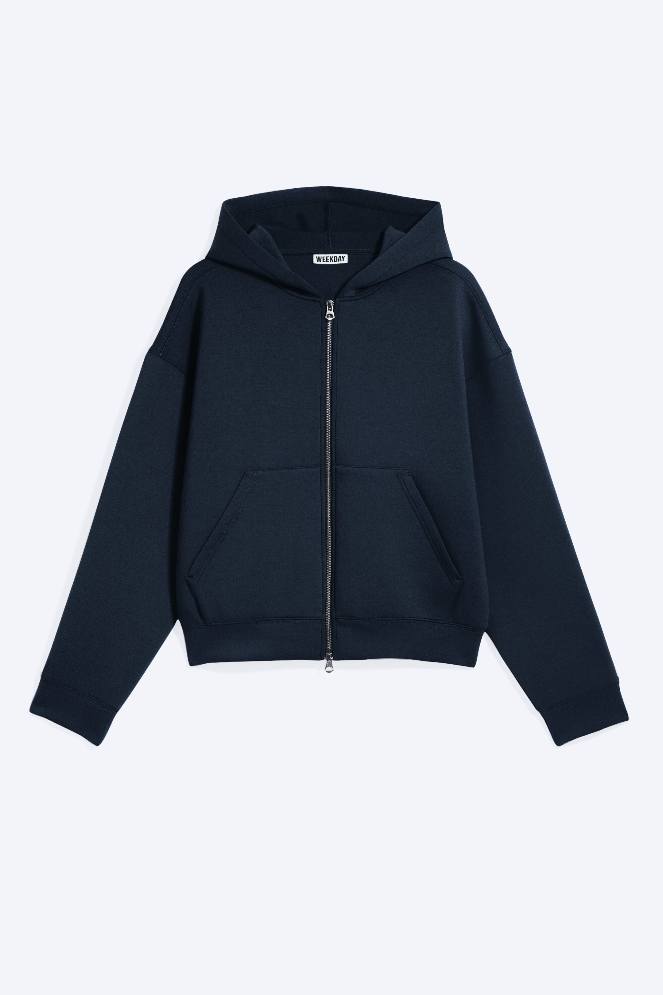 Mörkblå - Simon Scuba Hoodie med dragkedja - 4