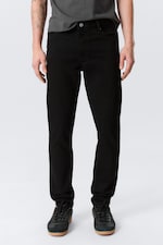 Almost Black - Black - Sunday Mid Rise Slim Tapered Leg Jeans - 2