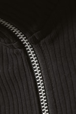 Zwart - Tina longsleeve met rits - 1