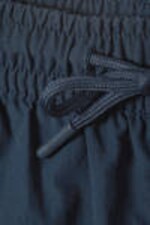 Dark Blue - Structured Mid-Thigh Swim Shorts - 1