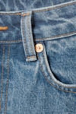 90s Blue - Medium Blue - Resolute Curve High Waisted Regular Straight Jeans - 6