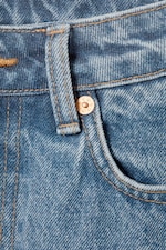 90s Blue - Medium Blue - Resolute Curve High Waisted Regular Straight Jeans - 6