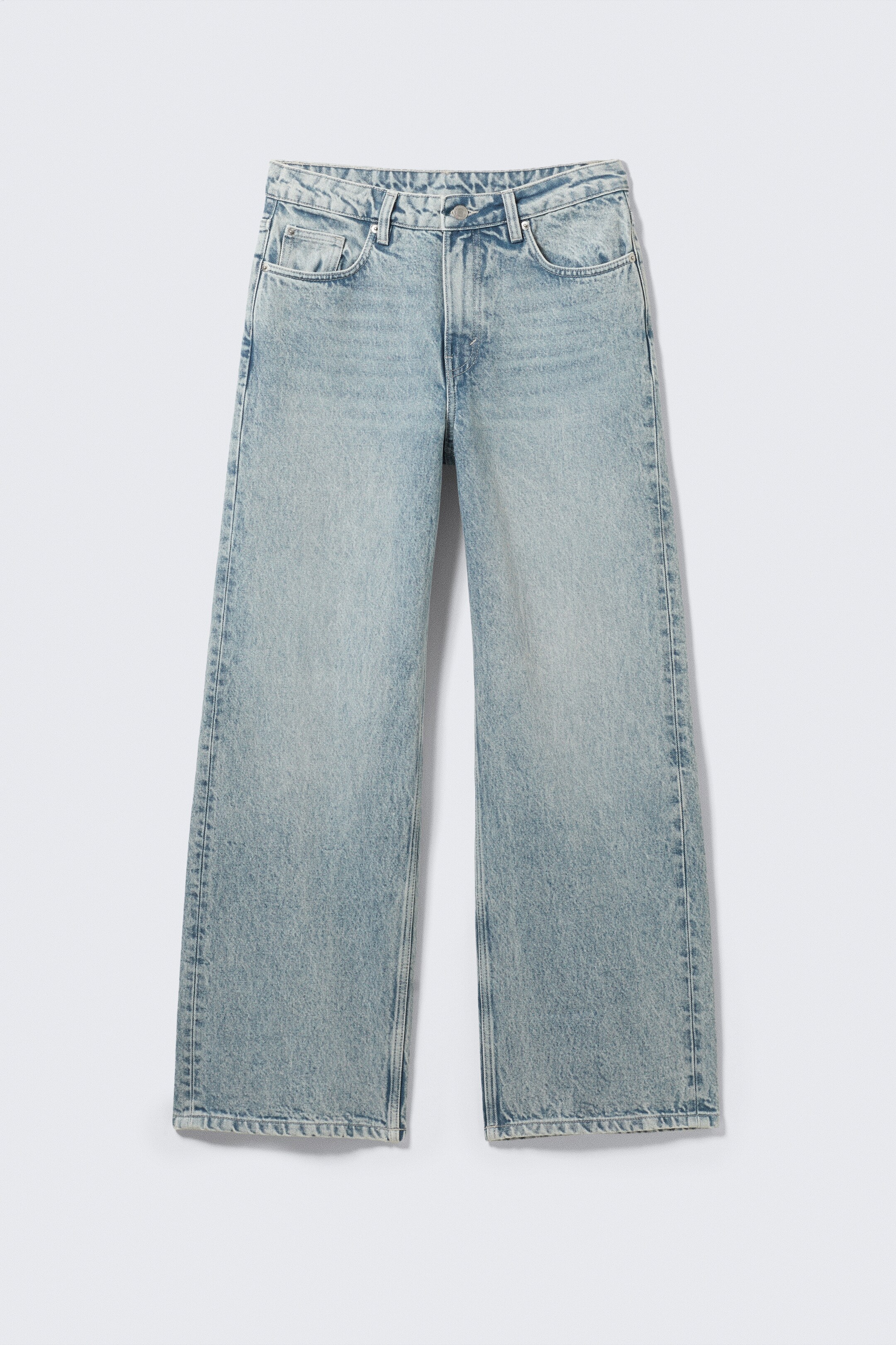 Visa större bild: Missy Low Waist Loose Straight Leg Jeans - Notus Blue - Ljusblå - DAM | H&M SE 6