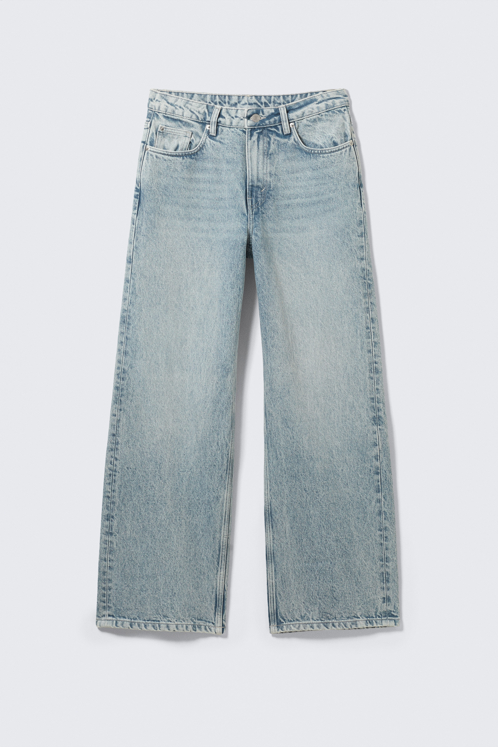 Notus Blue - Ljusblå - Missy Low Waist Loose Straight Leg Jeans - 3