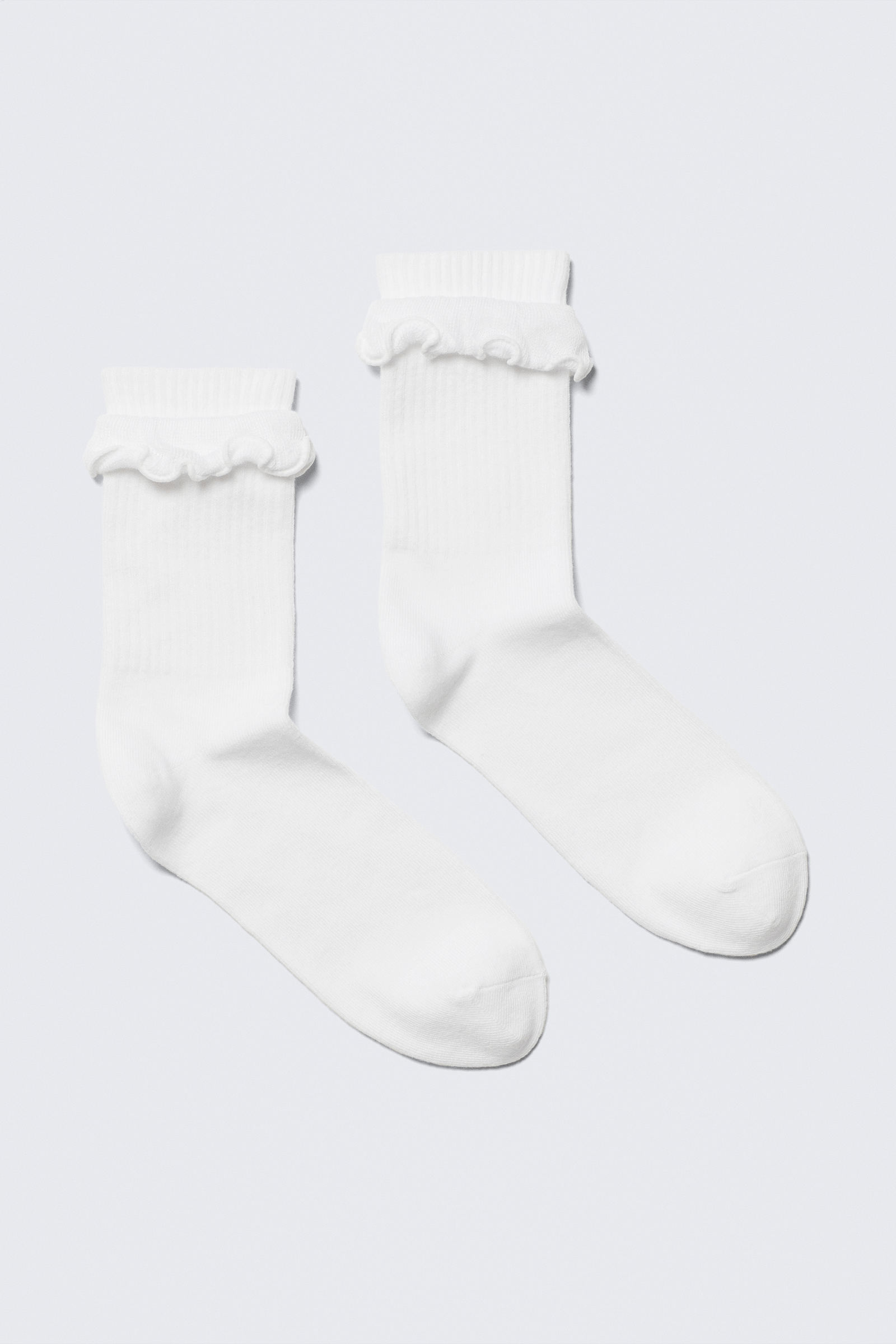 Frill Trim Crew Socks