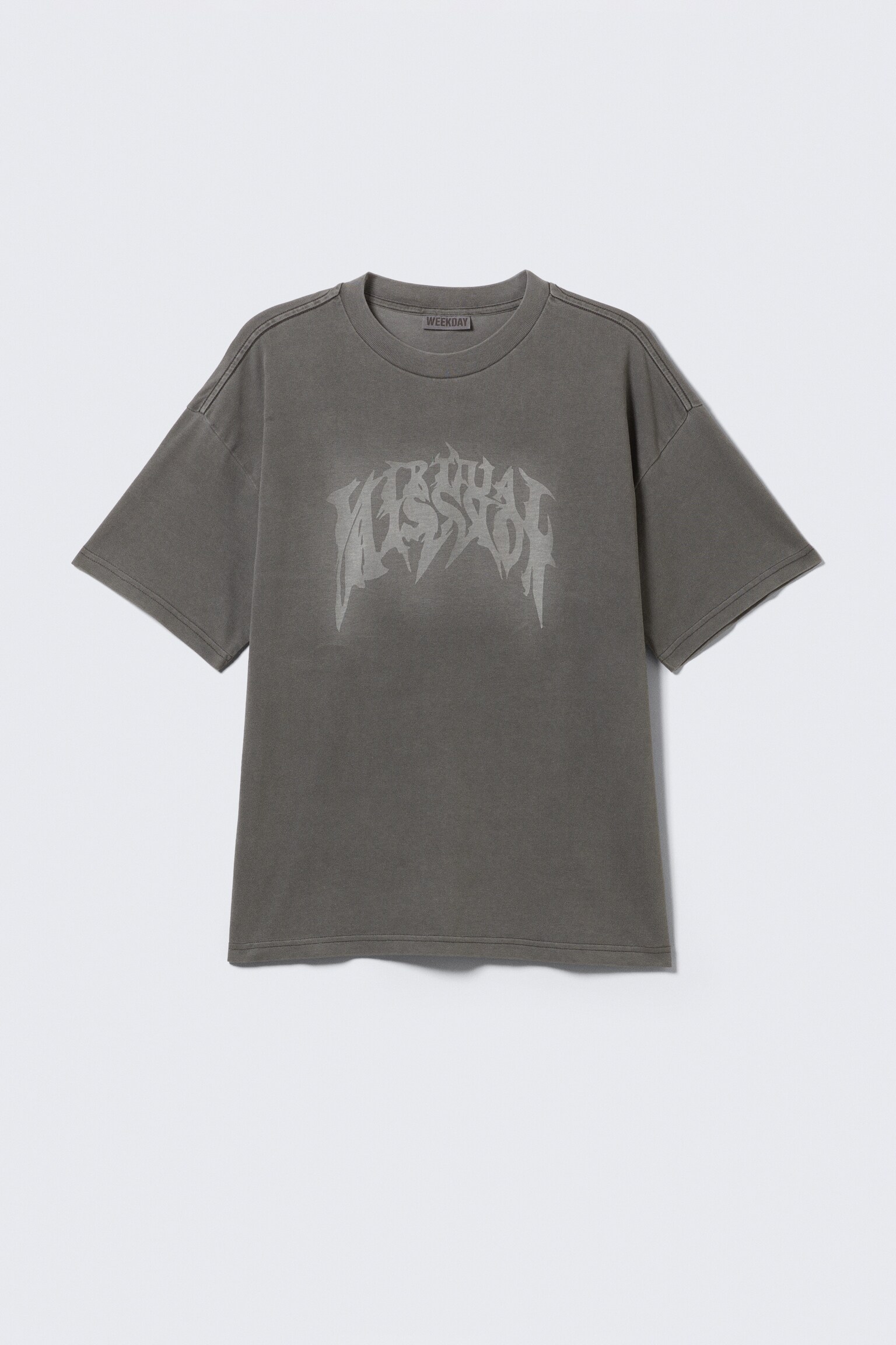 Great Boxy Printed Graphic Tee - Washed Black - Mizzion/Ciemnoczerwony/Bright Blue - Four Man Gang/Black - Restart/Biały - Smilish/Czarny - Biker Skull/Biały - Tiger Wolf/White - Frog Man/Czarny - Butterskull - 2