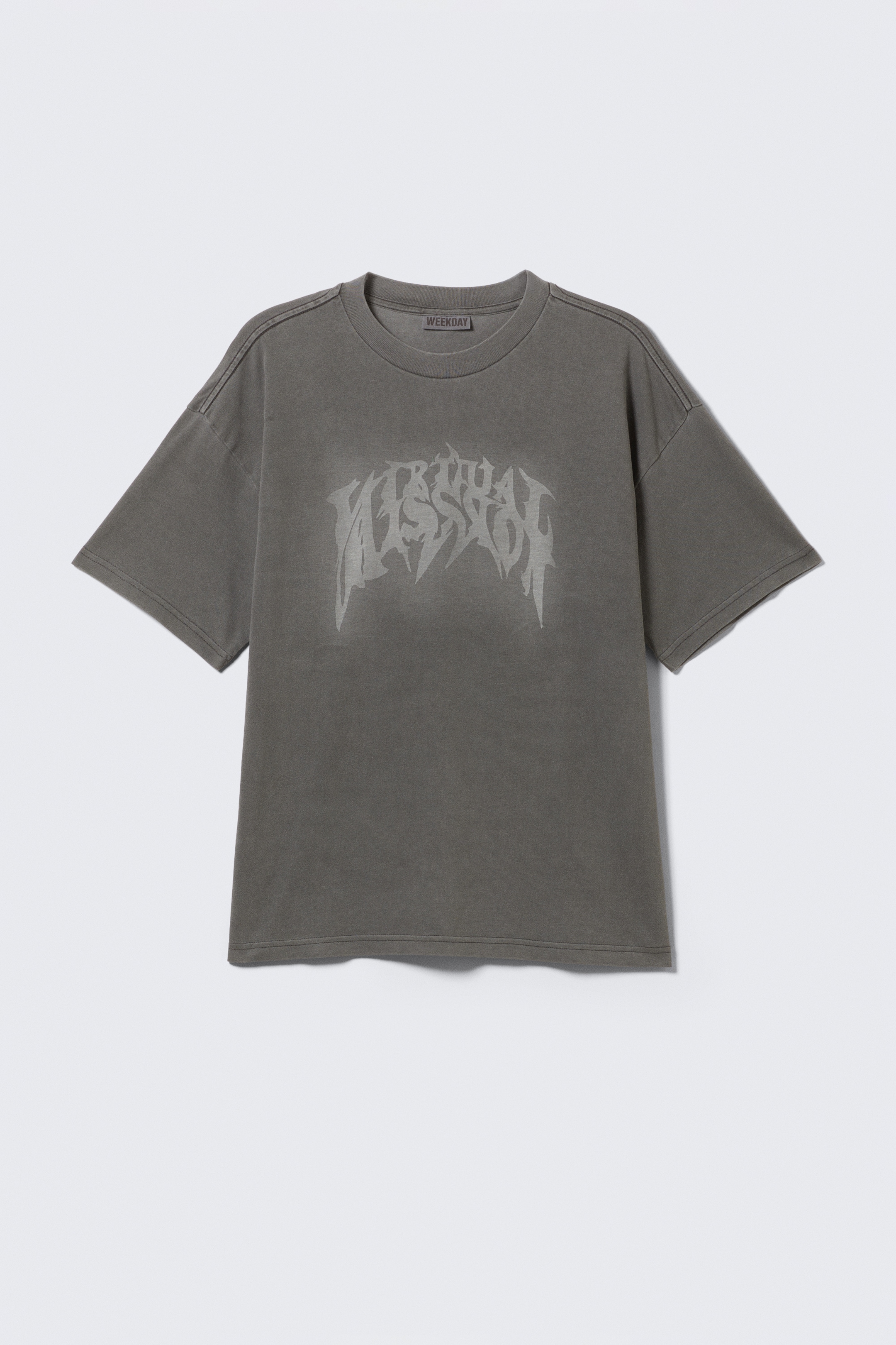 Größeres Bild anzeigen: Bedrucktes kastiges T-Shirt - Verwaschenes Schwarz - Mizzion - Men | H&M AT 5