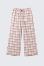 Pink & Weiß kariert - Flanell-Pyjamahose - 4