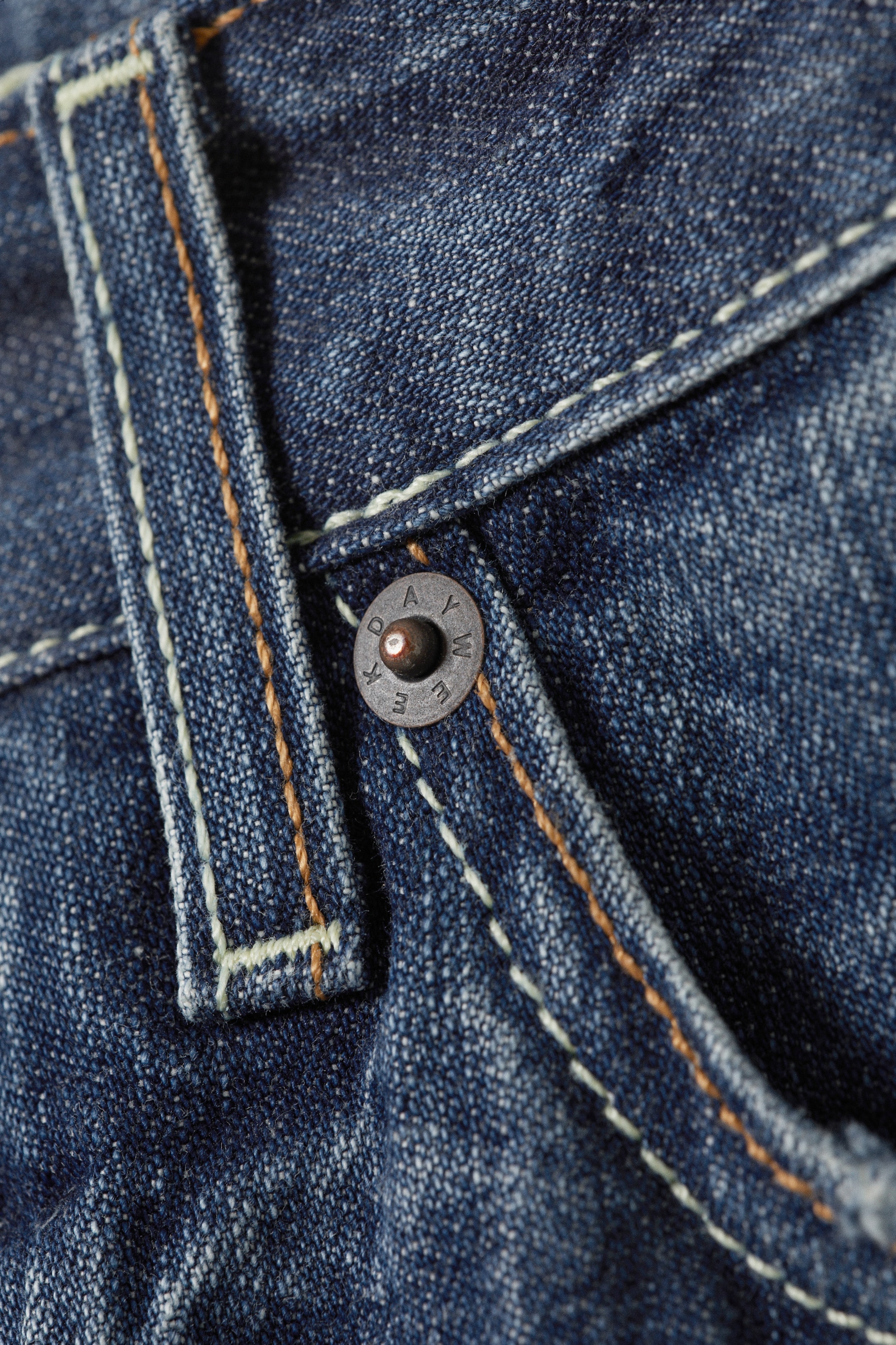 Se større billede: Orbit regular straight jeans med mellemhøj talje - Board Blue – mellemblå - DAME | H&M DK 12