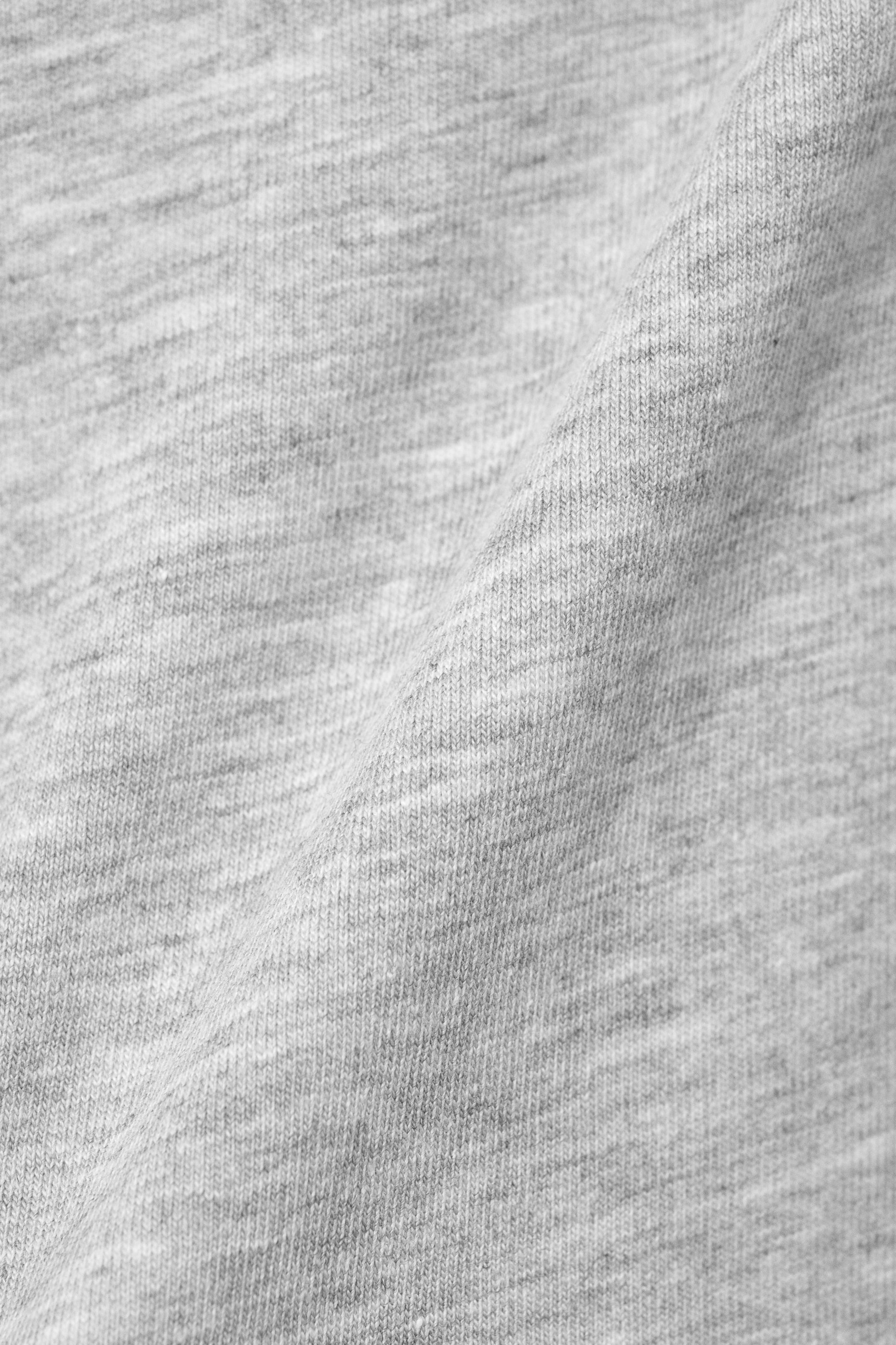 Grau meliert - Schmal geschnittenes Neckholder-Top aus Baumwolle - 4