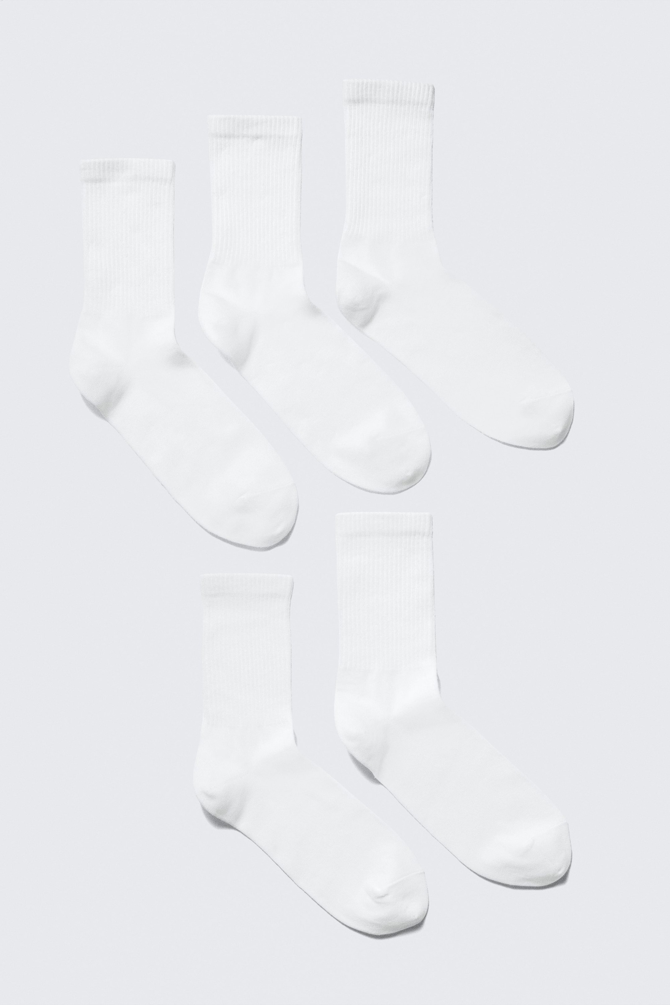 Weiß - 5er-Pack Sportsocken