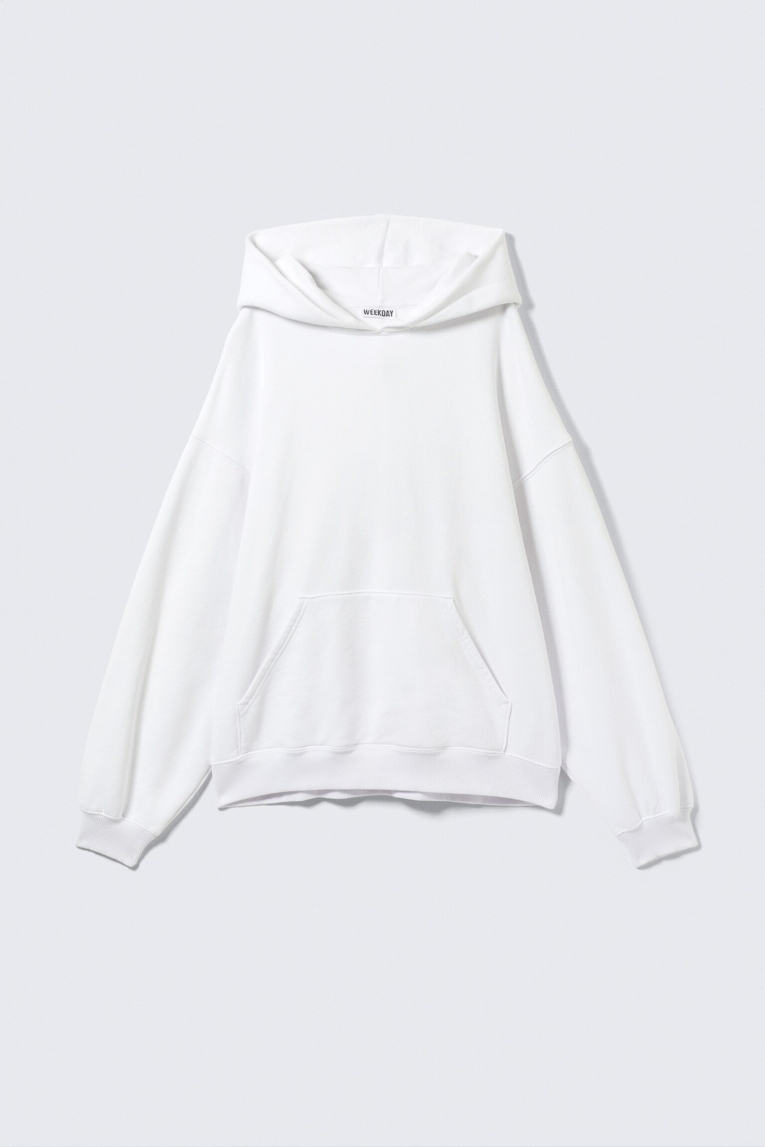 Felpa oversize pesante con cappuccio - Bianco/Grigio chiaro mélange/Rosso lavato/Blu scuro/Nero/Verde scuro/Marrone scuro