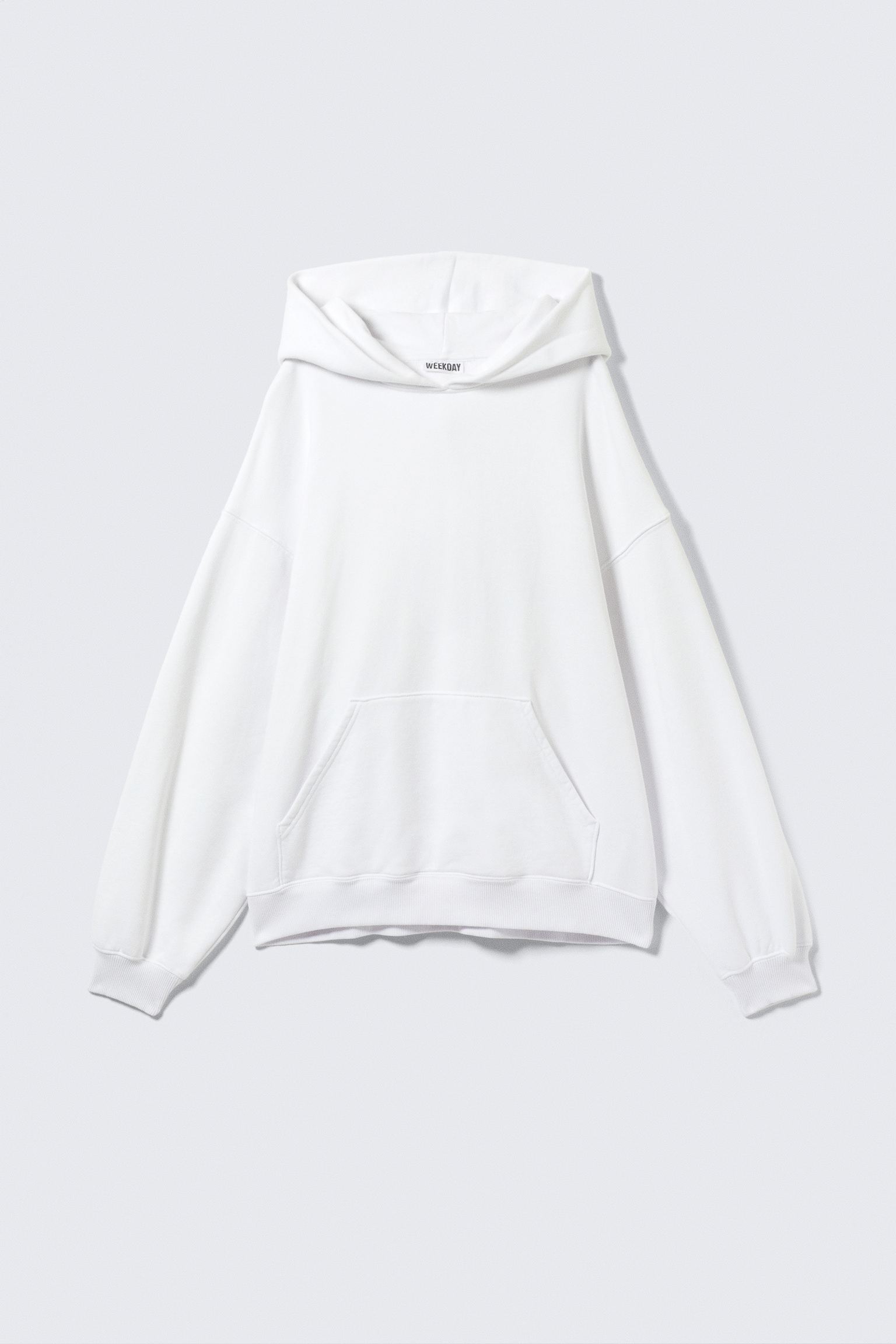Felpa oversize pesante con cappuccio - Bianco/Rosso lavato/Grigio chiaro mélange/Nero/Blu scuro