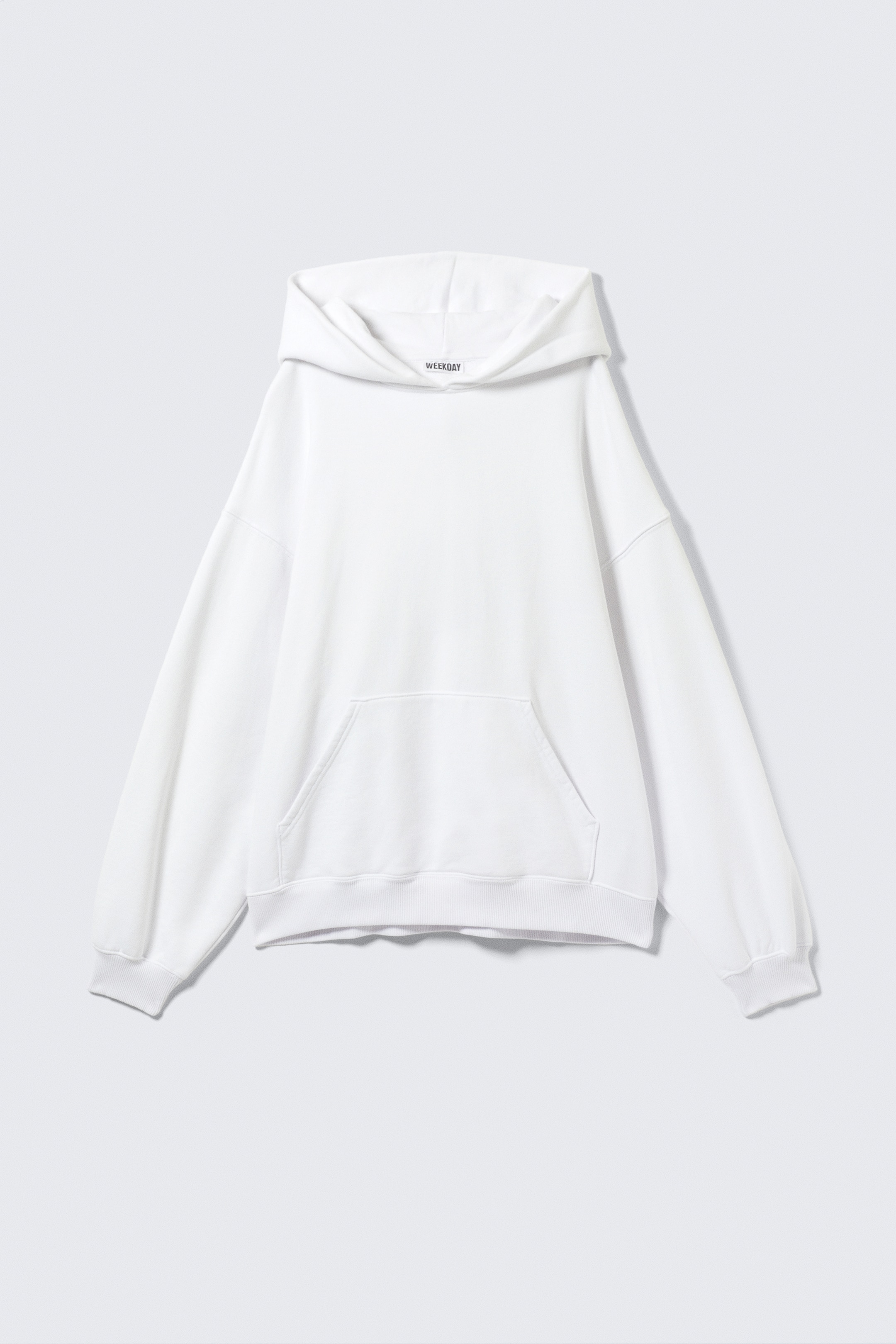 Grösseres Bild ansehen: Schwerer Oversized-Kapuzenpullover - Weiß - DAMEN | H&M CH 1