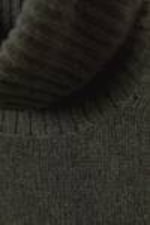 Dark Green - Eloise Wool Turtleneck Sweater - 1