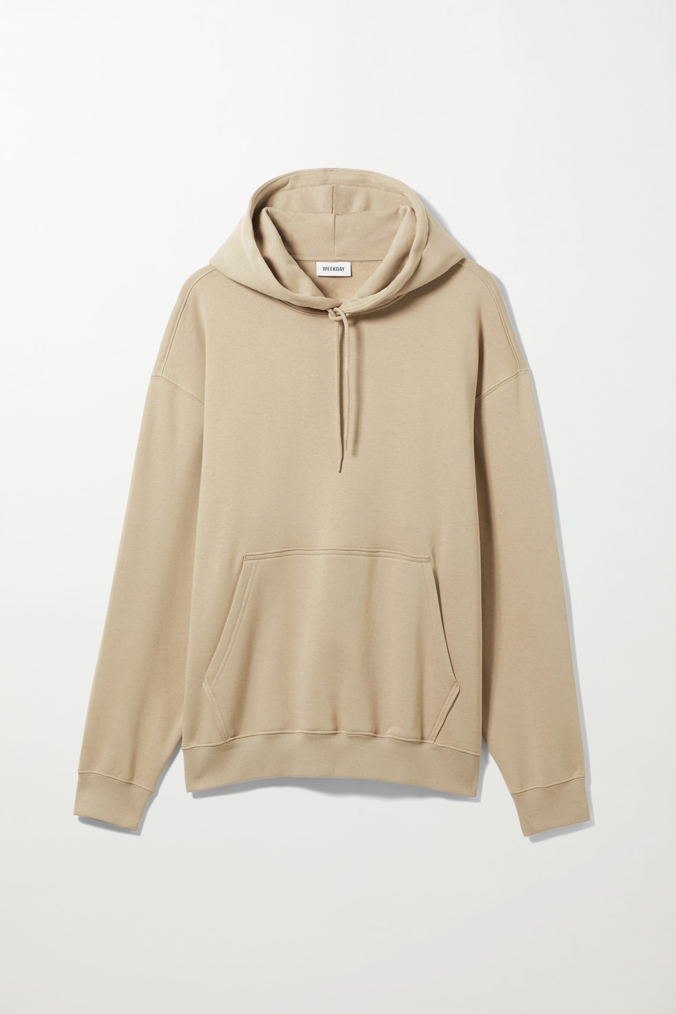 Beige - Oversized Midweight Hoodie - 0