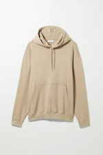 Beige - Oversized Midweight Hoodie - 0