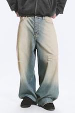 Honey Blue - Medium Blue - VOID LOW RISE LOOSE BAGGY JEANS - 1