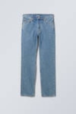 90s Blue - Mellanblå - Klean Regular Straight Leg Jeans - 0
