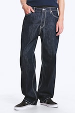 Blue Rinse - Dunkelblau - Galaxy Mid Waist Loose Straight Jeans - 2