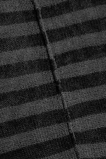 Randig mörkgrå - Ledig Skir Stickad Tröja - 5