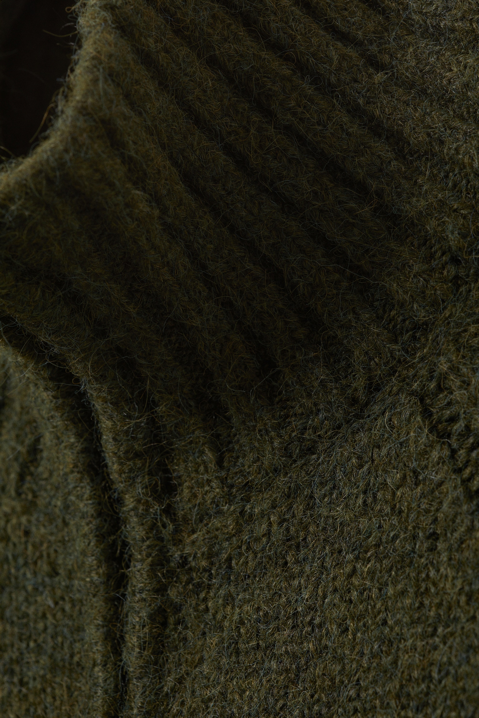 Soft Knitted Fitted Zip Cardigan - Dark Mossy Green/Black & Grey Stripes/Grey Melange/Bright Orange - 5
