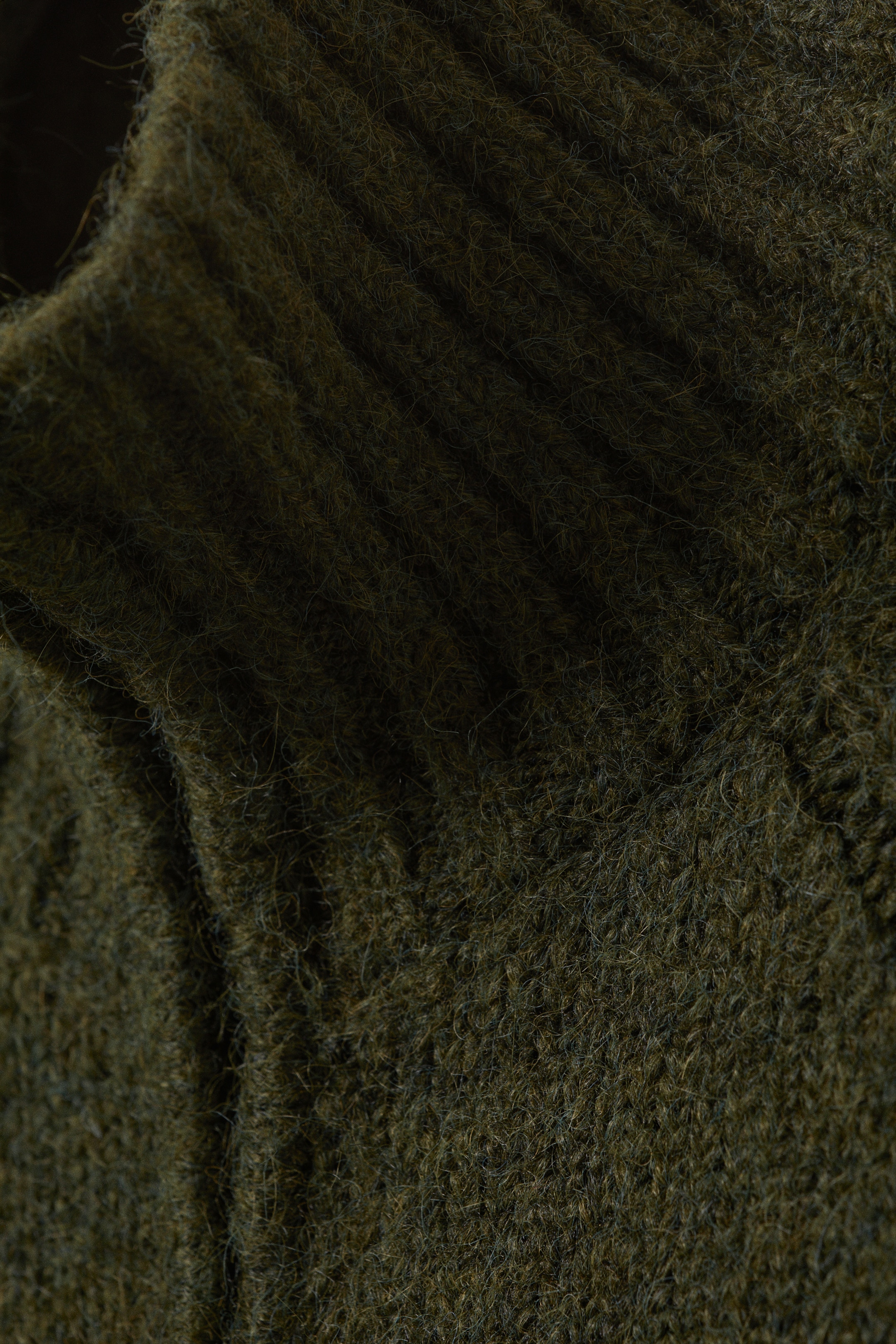 Zobacz większy obraz: Kardigan z suwakiem Soft Knitted - Ciemny Mossy Green - ONA | H&M PL 6