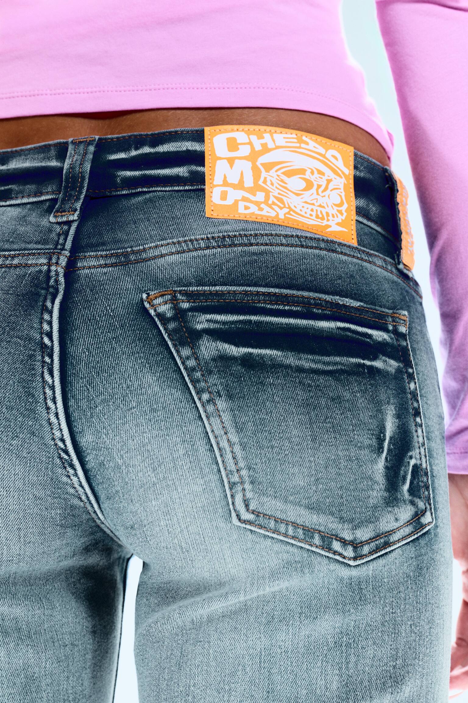 Booty Bei Low Waist Skinny Bootcut Jeans - Blue Moon - Medium Blue/Black Top Rinse/Blue Spray - Mörkblå/Ljusblå/Black Spray - Svart/Cloudy Blue - Mellanblå/Blue Rinse - Mörkblå/Star Blue - Mörkblå/Black Moon - Grå/Ljusblå - 3