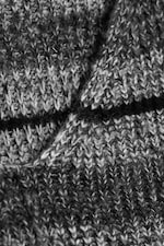 Dunkelgrau meliert - Pullover mit V-Ausschnitt - 4