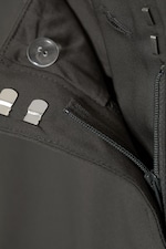 Mørkegrå - Dressbukse med bootcut og lavt liv - 1